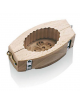 Stampo burro ovale, decorazione in legno, - cm 12,20x6,60 - h cm 4,30 - 80 gr