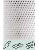 Grattugia inox con manico antiscivolo adatta per verdure cipolla, aglio, formaggi e cioccolato - cm 7,7x13,3x30L
