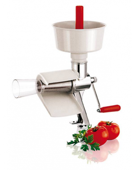 Passapomodoro manuale professionale da tavolo, Ø cm 21x50h, in dotazione disco con fori da 1 mm