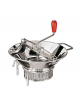 Passaverdura manuale stagnato - 1 griglia  - capacità lt. 3,5 - cm Ø37x32h
