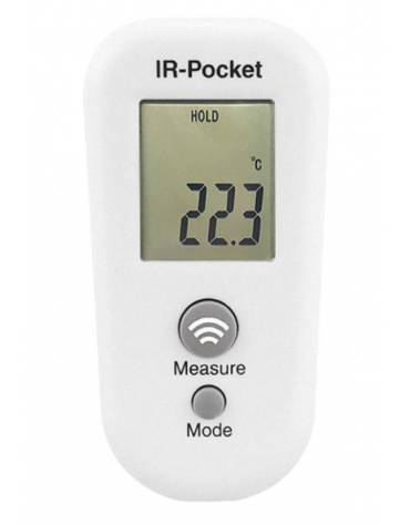 Termometro ad infrarossi,  scala 0,1°C, Range -32,9°C +249,9°C - cm 1,8x5x10L