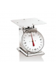 Bilancia meccanica in acciaio inox - portata 20 Kg - dimensioni piattaforma cm Ø 25 - scala 100 g.