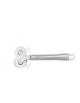 Rotella tagliapasta lama doppia inox 18/10 diametro cm 4 - manicatura in acciaio inox - lunghezza cm 18