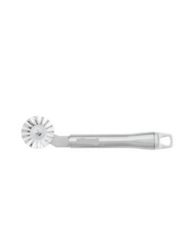 Rotella tagliapasta inox 18/10 diametro cm 4 - manicatura in acciaio inox - lunghezza cm 19,5