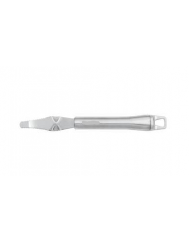 Coltello raschia agrumi in acciaio inox 18/10 con manicatura in acciaio inox - lunghezza cm 20