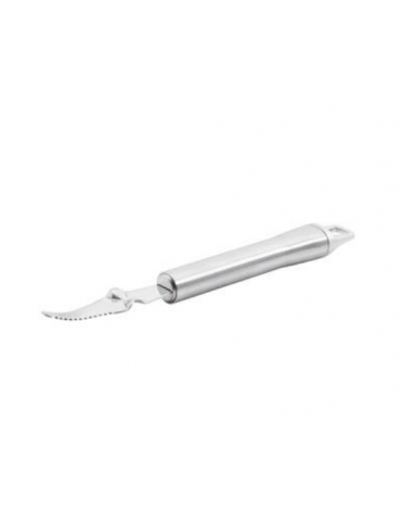 Coltello raschia agrumi in acciaio inox 18/10 con manicatura in acciaio inox - lunghezza cm 20