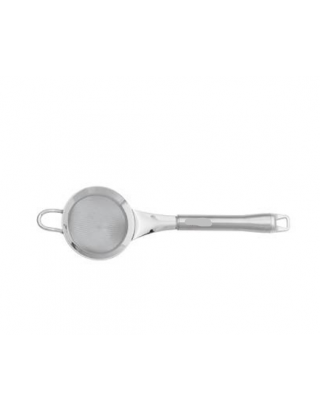 Colino a rete in acciaio inox 18/10 diametro cm 7 - manicatura in acciaio - lunghezza cm 23