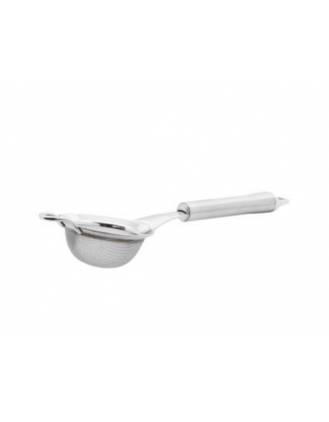 Colino a rete in acciaio inox 18/10 diametro cm 7 - manicatura in acciaio - lunghezza cm 23