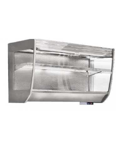 Espositore pensile refrigerato SPALLE IN VETRO da cm. 250