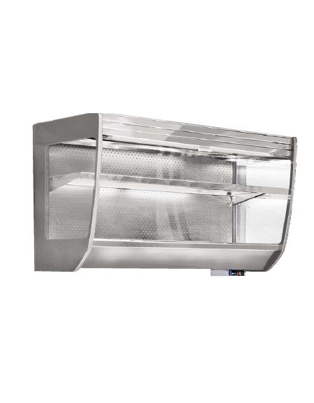 Espositore pensile refrigerato SPALLE IN VETRO da cm. 250