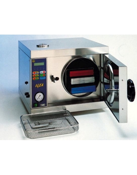 Autoclave per sterilizzazione ferri chirurgici a vapore saturo elettronica  da banco lt 20 con vuoto