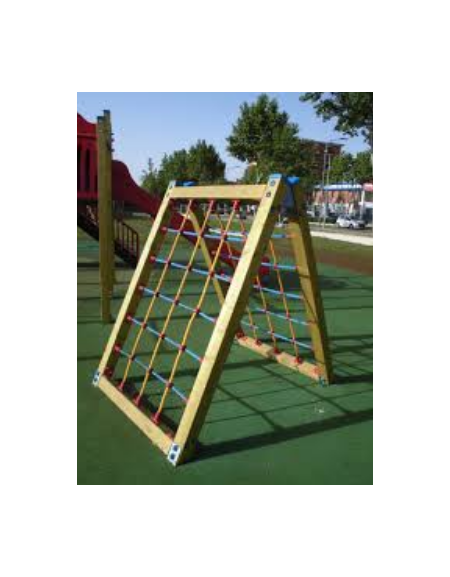Sartia in fune realizzata con pali in legno di pino nordico - cm 177x120x170h