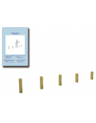 Paletti verticali per esercizi ginnici con pali in legno lamellare e calotta in plastica - cm 409x9x60h