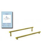 Asse per esercizi per bicipiti e tricipiti con pali in legno di pino nordico - cm 302x120x49h