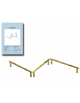 Tripla asse di equilibrio per esercizi  ginnici con pali in legno lamellare e calotta in plastica - cm 490x330x49h