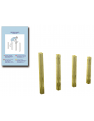 Pali per salti realizzati in legno di pino nordico a diverse altezze - cm 159x9x110h