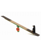 Bilico Dog Balance per cani - palo di pino nordico, tavola in multistrato di betulla  - cm 319x30x60h
