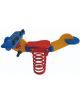 Gioco a molla aereo con sagoma in polietilene HDPE ad alta densità - monoposto - cm 95x20x80h