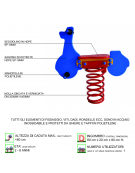 Gioco a molla scooter con sagoma in polietilene HDPE ad alta densità - cm 80x20x80h