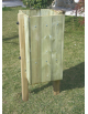 Cestino portarifiuti in legno di pino nordico, interno in acciaio zincato a caldo - capacità: 32 litri - cm 53x53x100h