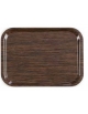 VASSOIO EURONORM IN LAMINATO PLASTICO MM 530X370 - COLORE NOCE O TEAK