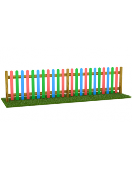 Steccato inglese doghe multistrato piantone lamellare - cm 200x12x100h