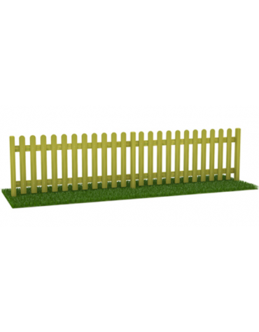 Steccato inglese doghe in pino piantone massello - cm 200x11x100h