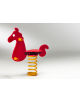 Gioco a molla figura Cavallo in polietilene - monoposto -  Ø mm 200x400h