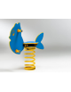Gioco a molla Pesce - monoposto - in polietilene con molla Ø mm 200x400h