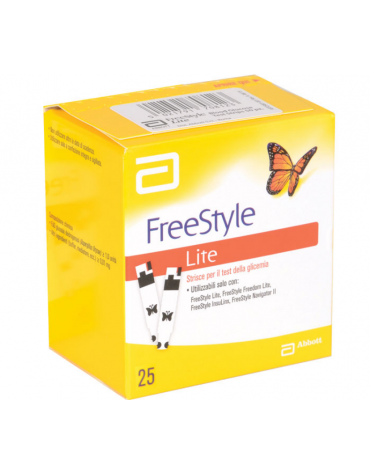 Strisce glucosio abbott freestye lite confezione da 25 pz