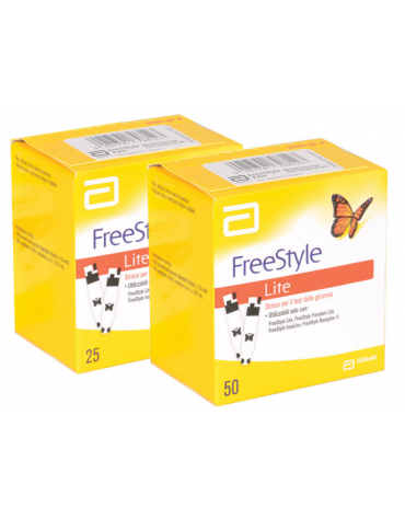 Strisce glucosio abbott freestye lite confezione da 25 pz