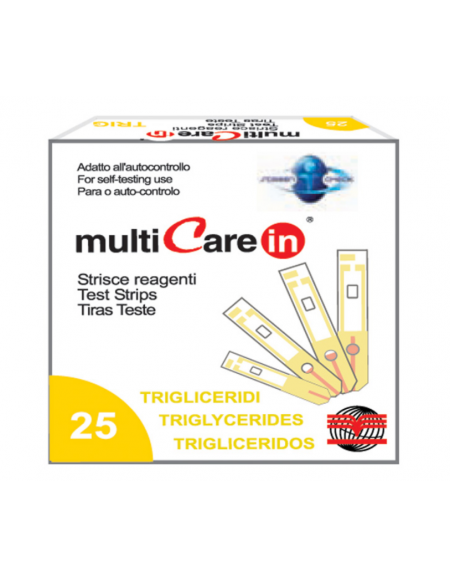 Strisce trigliceridi - flacone da 5 strisce + 1 chip.