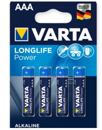 Batterie Varta High Energy  • Tipo: AAA (ministilo) • ALCALINE • Blister da 4 pezzi