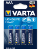 Batterie Varta High Energy  • Tipo: AAA (ministilo) • ALCALINE • Blister da 4 pezzi