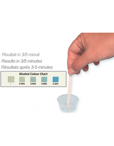 Strisce salivari test alcolimetroco - confezione da 25 test