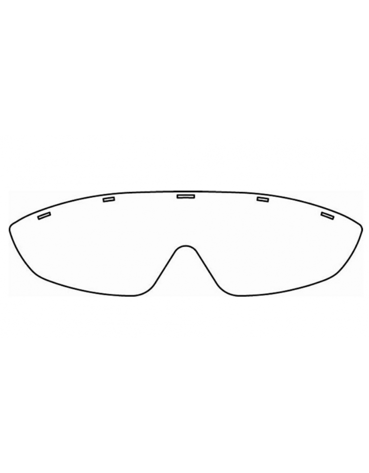 occhiali di sicurezza 1 pezzo Occhiali da outdoor protezione anti-schizzi in plastica trasparente Dynamovolition 
