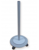 Carrello per rotoli cod. DN33922 - DN33923 -  DN33924, in acciaio inossidabile con 4 rotelle pivottanti (di cui 2 con freno)