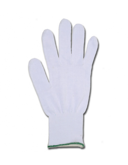 Guanti in cotone, misura 7,5, colore: bianco, L. cm: min: 23 - max: 25-  peso: min: 21 g - max: 23 g - conf. da 10 paia 