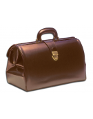 Borsa "Super Texas pelle" colore castagna - 42 x 20 x h 23 cm