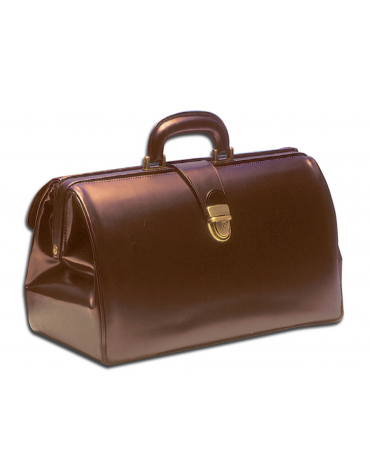 Borsa "Super Texas pelle" colore castagna - 42 x 20 x h 23 cm