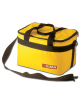 Borsa termica impermeiabile nylon, colore giallo - Misure interne cm 30x23x21h - Misure esterne cm 34x25x24h