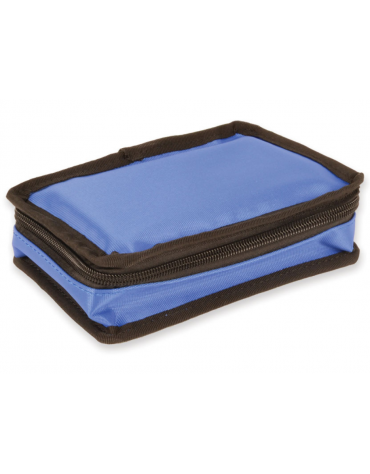 Mini borsa diabetici termica in nylon vinilico idrorepellente vuota, colore blu - 17 x 11,5 x h 5,5 cm