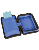 Mini borsa diabetici termica in nylon vinilico idrorepellente vuota, colore blu - 17 x 11,5 x h 5,5 cm