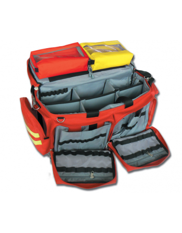 Borsa emergenza Smart in poliestere, vuota, colore rosso - 65 x 35 x h 35 cm