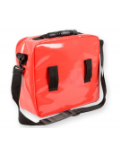 Borsa emergenza Cubo in poliestere rivestito in PVC, colore rosso - 28 x 34 x 13 cm