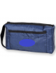Borsa portasfigmo in nylon con interno imbottito, colore blu - 22 x 15,5 cm