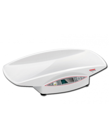 Bilancia pesa neonati con display LCD, portata: 15 kg - 60 x 35 x h 12 cm