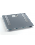 Bilancia digitale per la massa corporea, grasso, acqua, consistenza muscolare e consumo calorico, portata 180 kg.