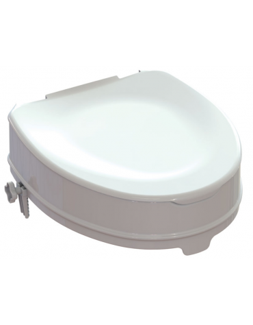 Rialzo per WC con sistema di fissaggio laterale 10 cm, portata massima 225 kg. - imballo: 373 x 128 x 410 mm