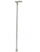 Bastone per anziani in alluminio con manico a "T" - colore argento, altezza reg. 71-94 cm, peso: 0.36 kg, portata max 100 kg